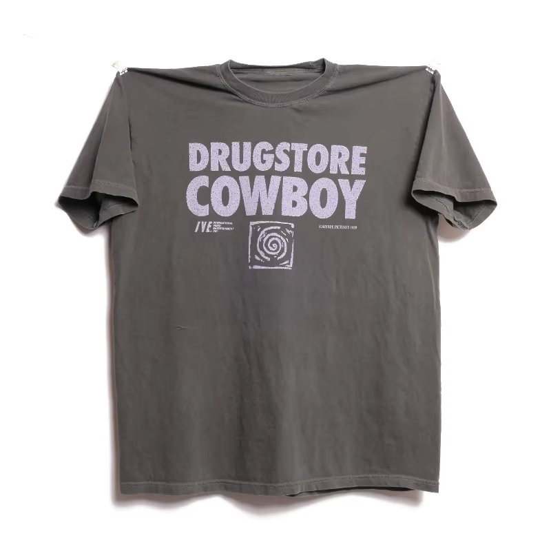 T-shirt promotionnel du film Drugstore Cowboy, t-shirt d'été ample et respirant pour hommes et femme