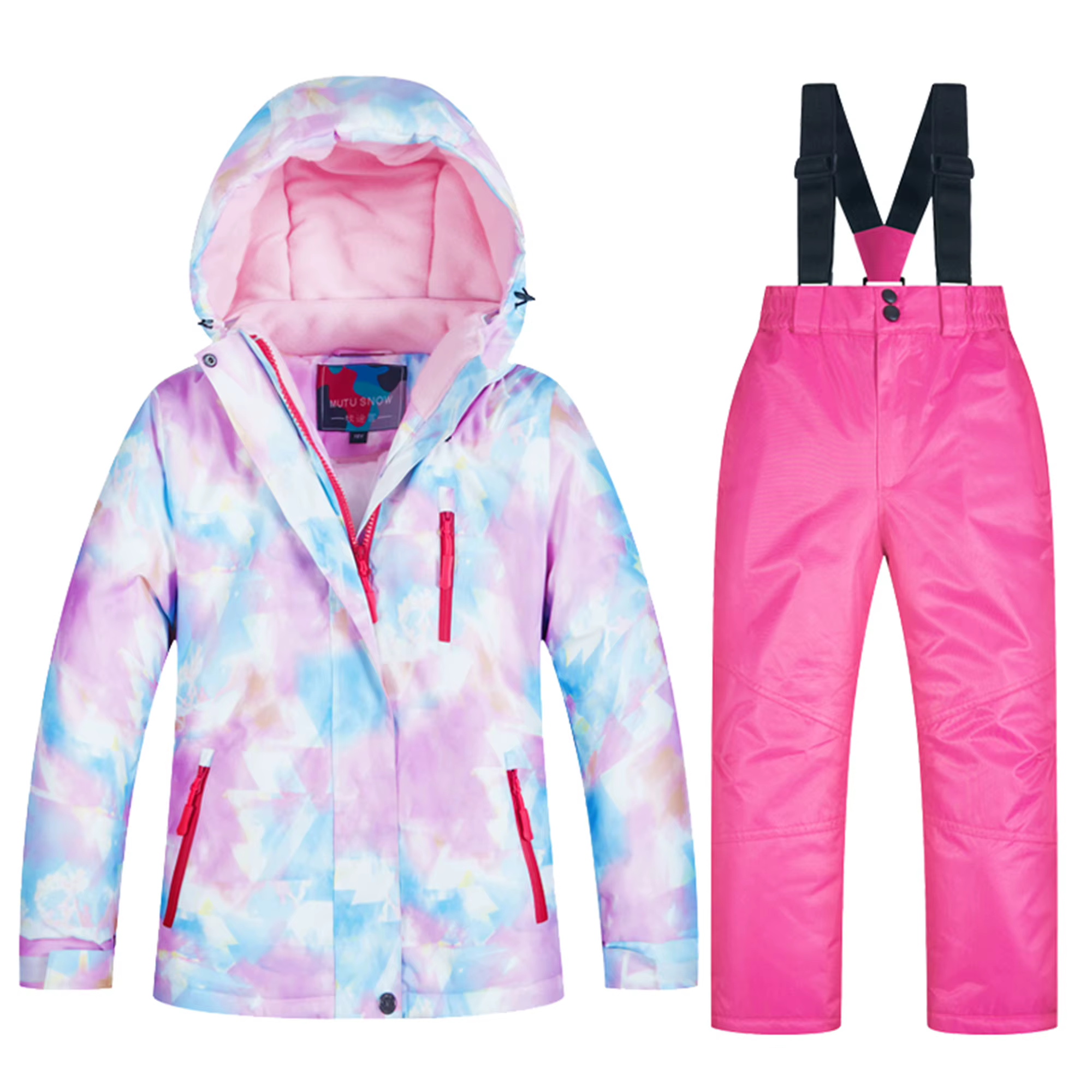 Vêtements de Ski d'hiver pour filles et garçons, combinaisons de Ski pour enfants, veste de neige + 