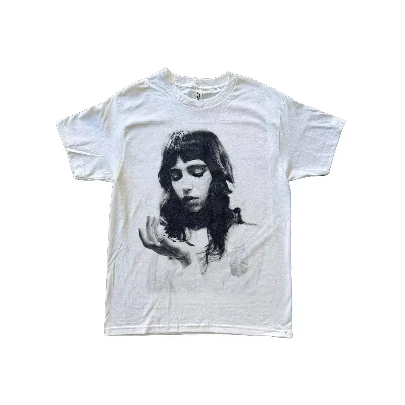 T-shirt imprimé Clairo grande taille pour hommes et femmes, nouveau t-shirt décontracté d'été