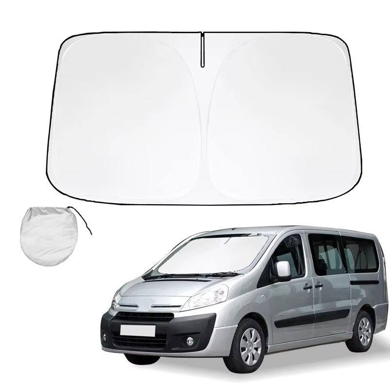 Pare-soleil de pare-brise pour citroën Jumpy MPV, protection de pare-soleil, blocs pliables, rayons 