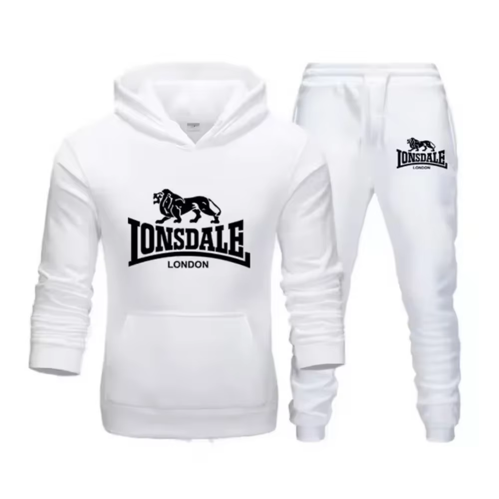 Animal léopard 2025 printemps automne haute qualité décontracté hommes ensemble de vêtements de spor