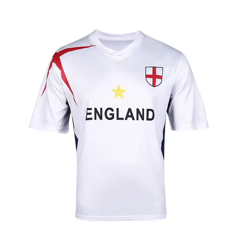 Suruida 25 Euro Angleterre Maillot de football pour adultes Maillot de football respirant à séchage 