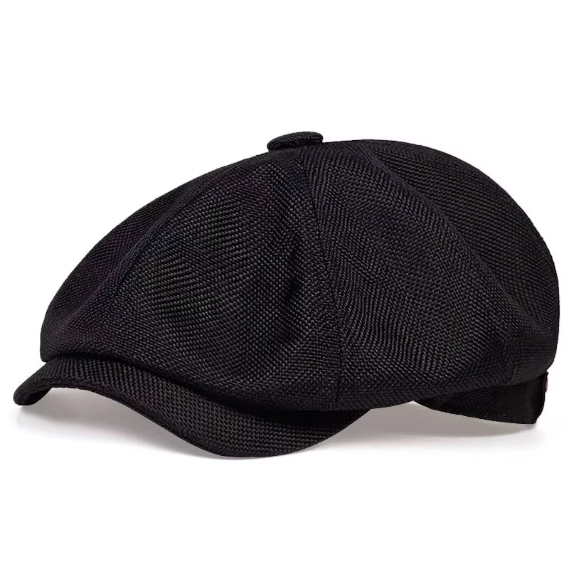 Casquette de gavroche en coton sergé pour hommes, 8 panneaux, casquettes de boulanger, rétro, testos