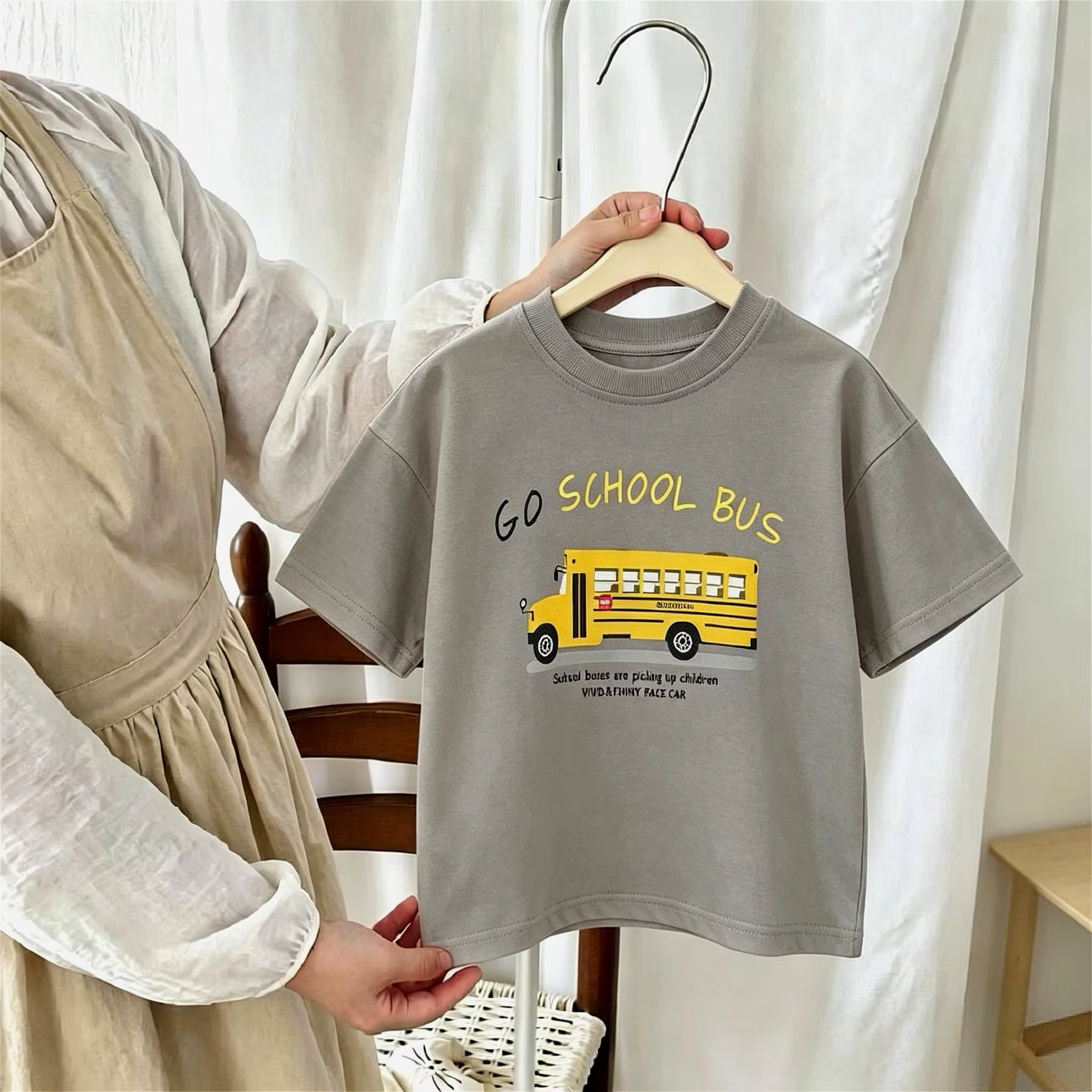 T-shirt pour garçons, vêtements d'été 2026, hauts à manches courtes, t-shirts imprimés voiture, col 