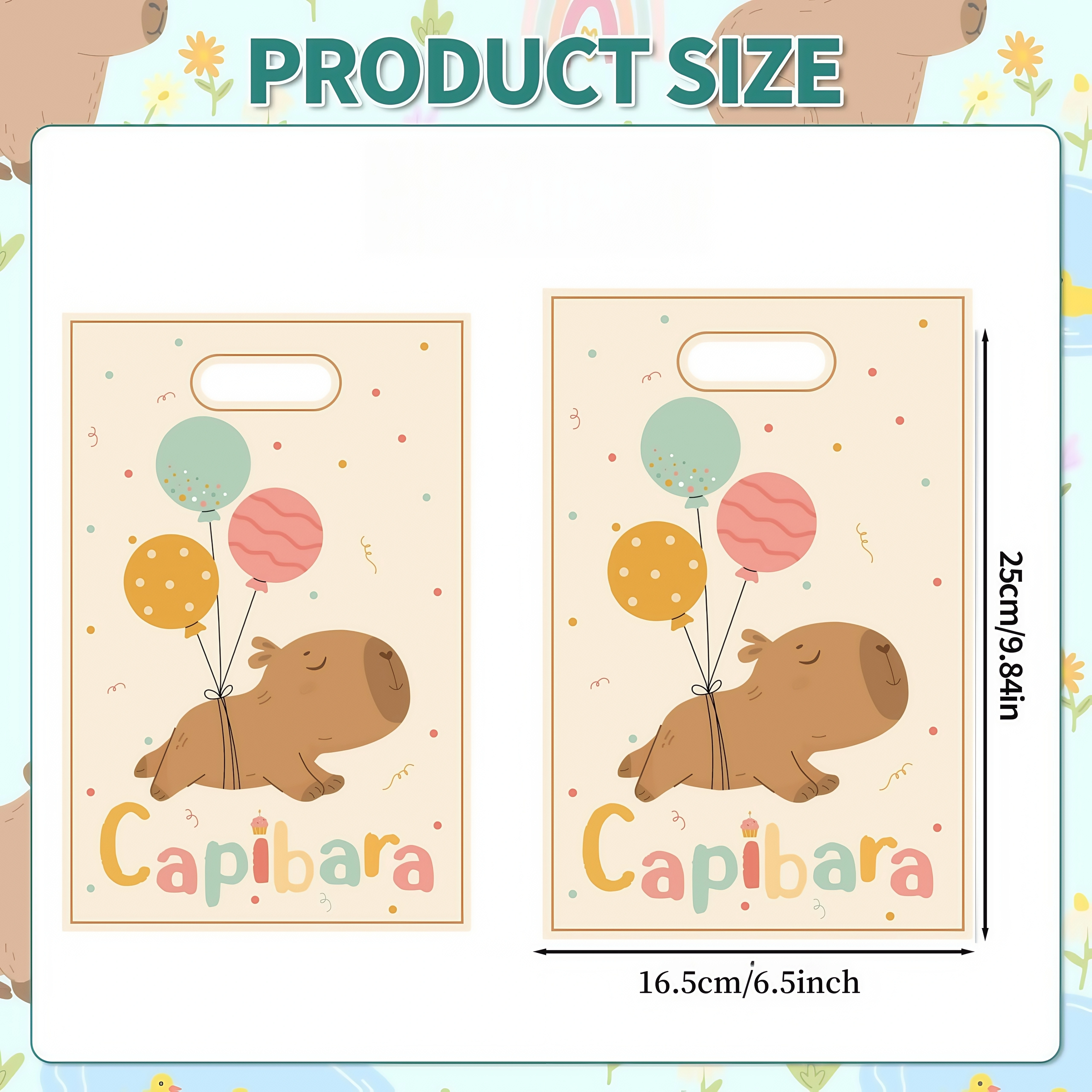 Capybara sac cadeau Capybara fête décoration Capybara emballage cadeau Goodie sac bonbons sac bébé d