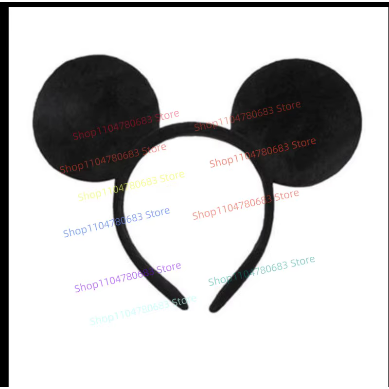 Serre-tête Mickey Mouse à sequins avec nœud Minnie, accessoire capillaire mignon et kawaii, cadeau d