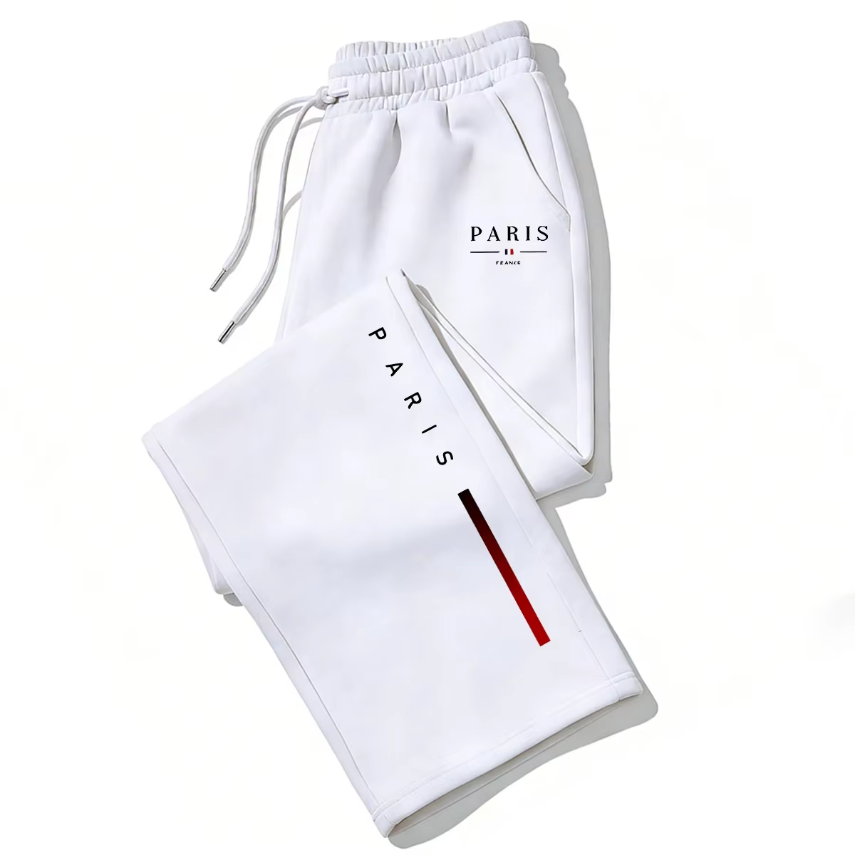 Pantalon large imprimé PARIS, collection 2026, pour homme et femme, automne-hiver, décontracté, haut