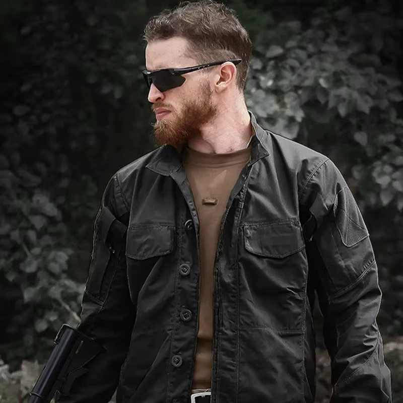 Veste multi-poches pour hommes, chemise Scout à manches longues, chemise de Camouflage respirante po