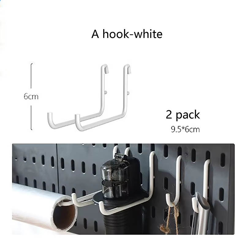 Accessoires pour panneau perforé mural, Organisateur mural, Kit de panneau perforé DIY, Panneau de r