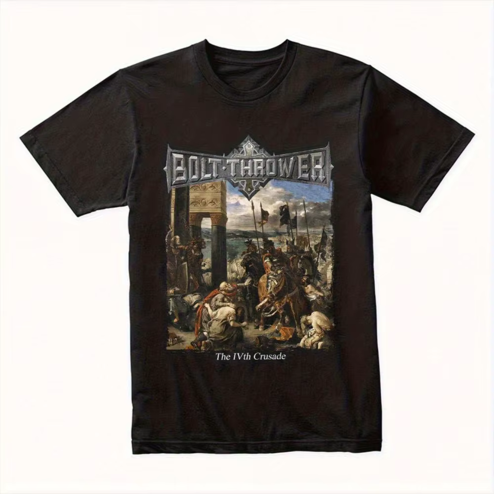 T-shirt Bolt Thrower Crusade Medieval Warfare pour hommes, produit de la part d'un groupe de heavy m