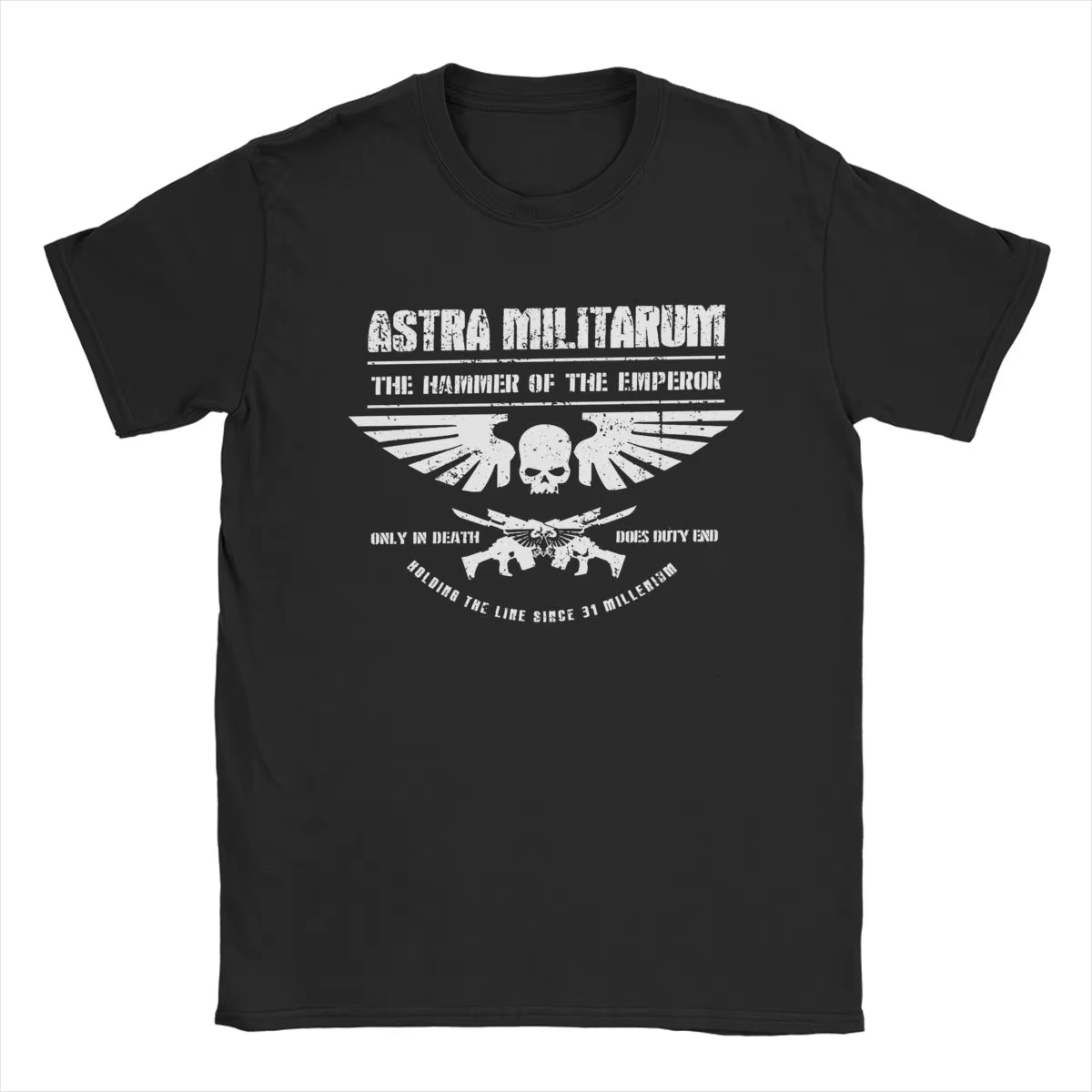 T-shirt ras du cou humoristique en coton pour homme, vêtement imprimé avec le marteau de l'empereur 