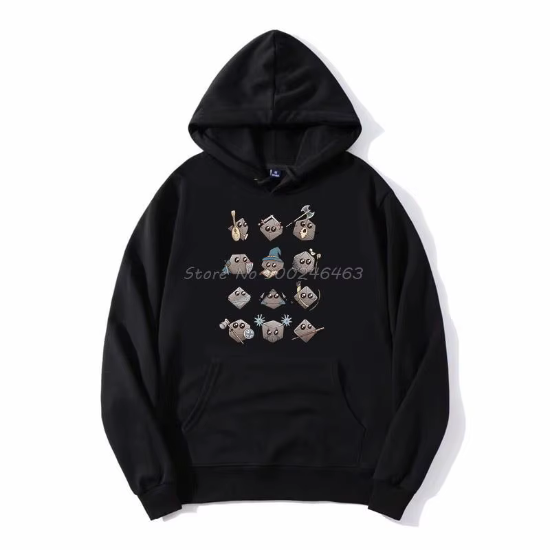 Sweat à capuche pour hommes Kawaii DnD Classes unisexe hommes sweat à capuche polaire sweat à capuch