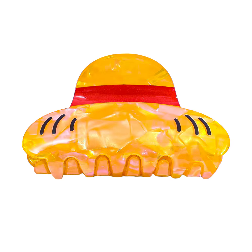 Nouveaux accessoires pour cheveux en acrylique, dessin animé Luffy Law, adaptés aux femmes, pinces à