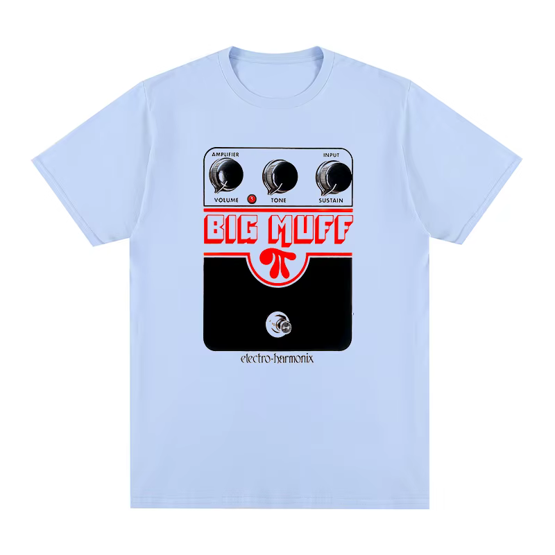 Grand manchon T-shirt guitare pédale effet shoegaze coton hommes T-shirt nouveau T-shirt femmes haut