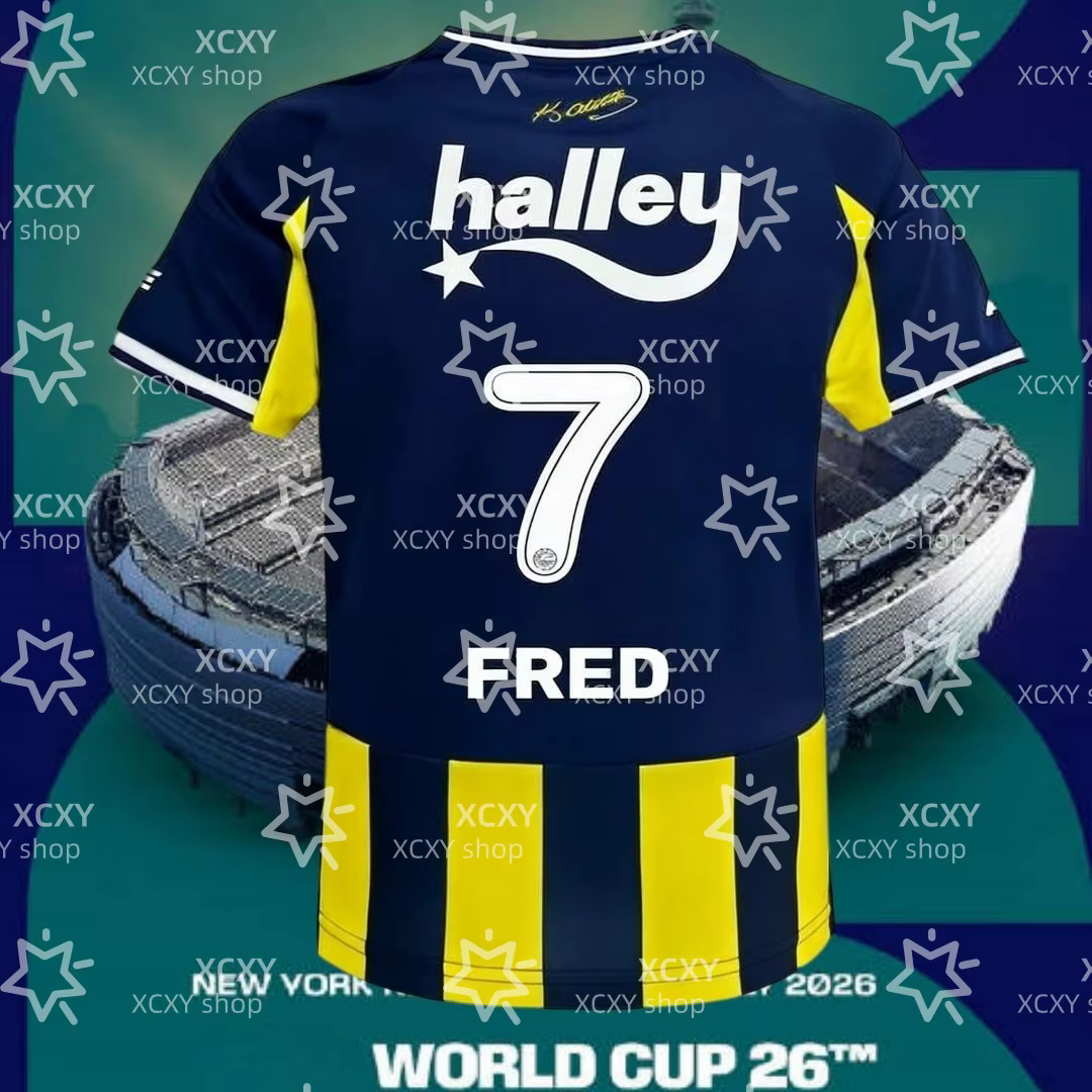 Fenerbahçe SK 2026 Maillot de football domicile et extérieur T-shirt à manches courtes T-shirt de sp