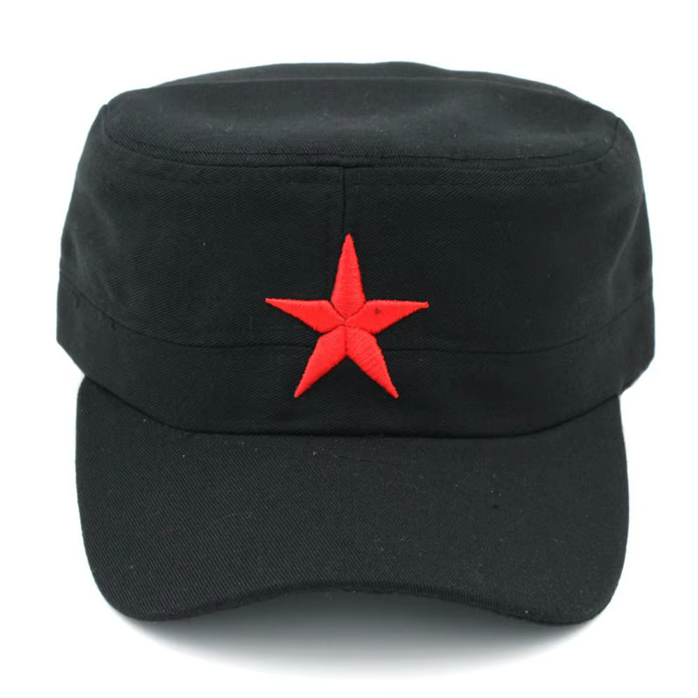 Casquette en coton rouge chinois pour hommes, chapeau étoile rouge, président du parti chettes Mao, 