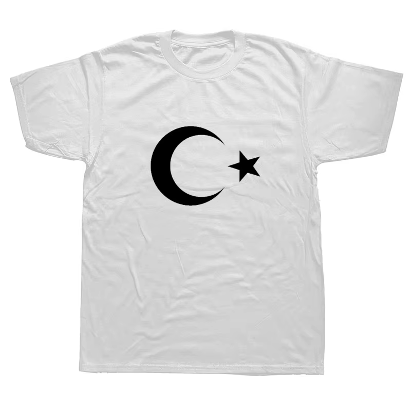 Nouveau T-shirt Turc pour Homme – Coton Décontracté d'Été à Manches Courtes avec Drapeaux Turcs Amus