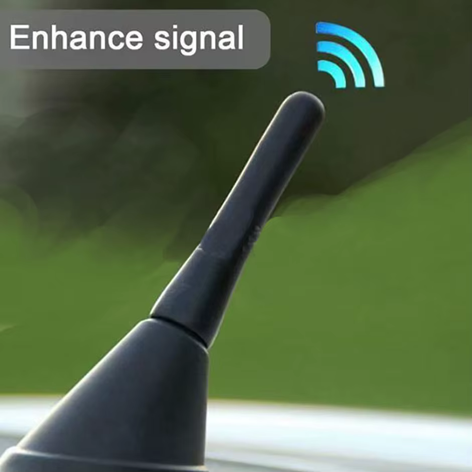 Support de toit de Radio solide FM AM DAB noir, longueur 6.5cm, Auto universel avec vis, antenne de 