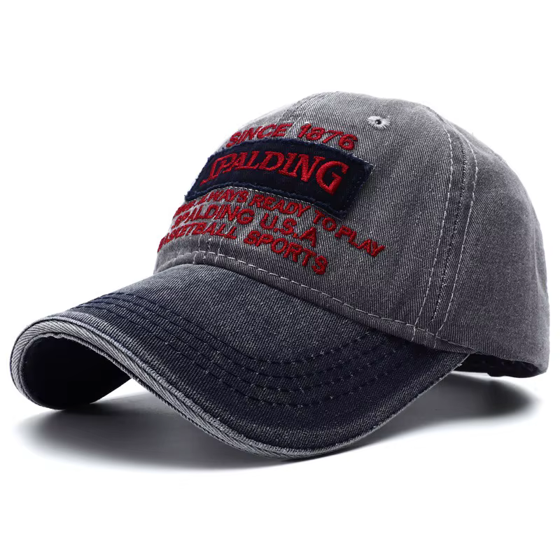 Casquette de baseball vintage à cinq panneaux pour hommes, Gorra 6 Paneles, Snapback, lettre brodée,