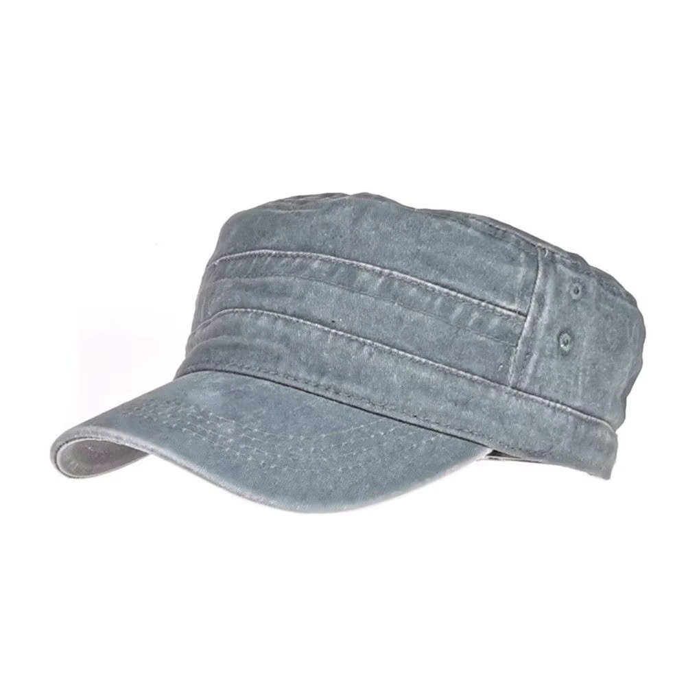 Casquette de baseball à grosse tête pour homme, chapeau militaire, plat, armée, pur coton, extérieur