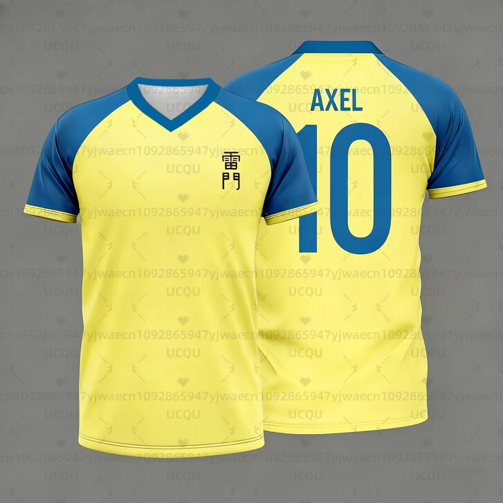 T-shirt de football japonais Inazuma Eleven pour hommes et femmes, à manches courtes, sportif, décon
