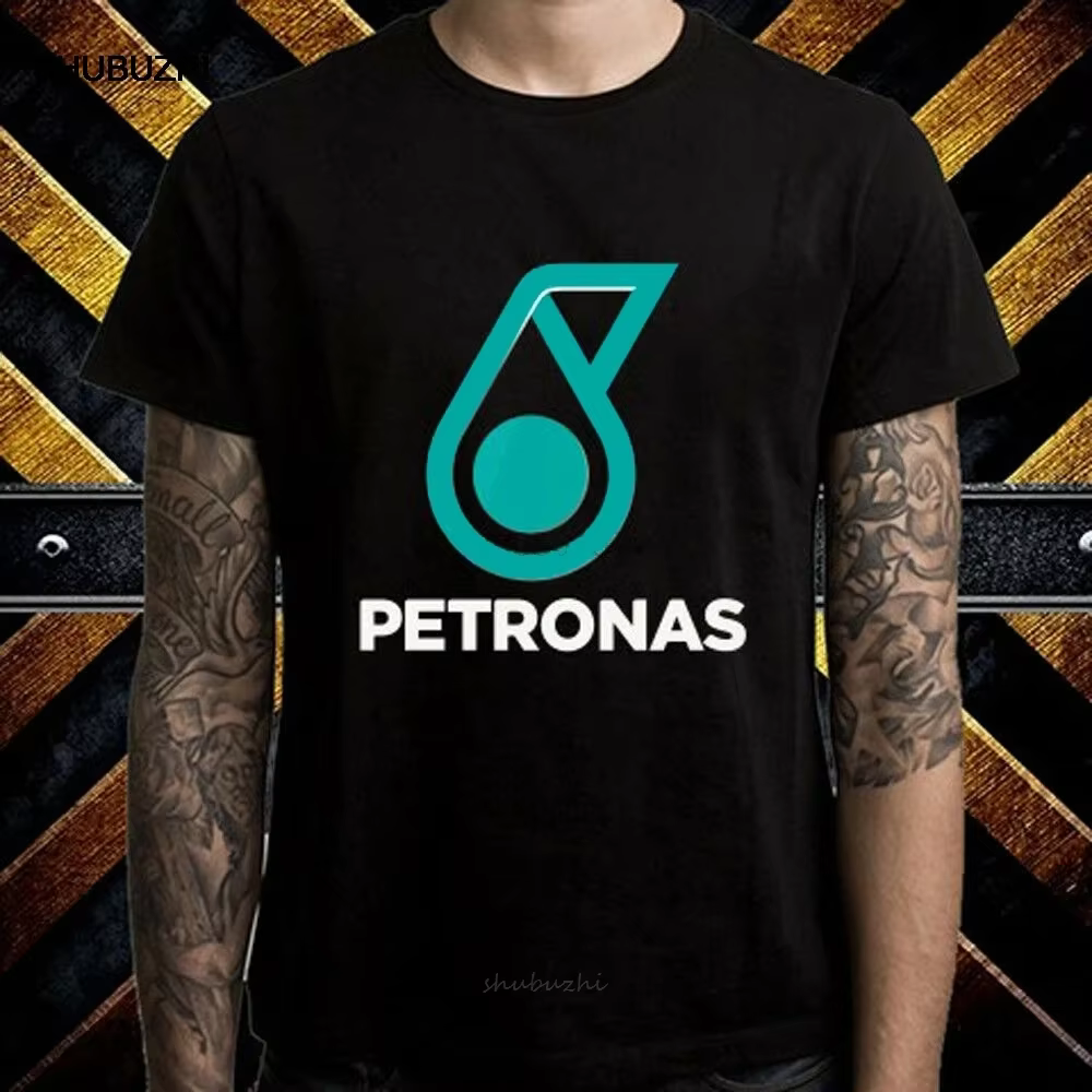 Petronas Oil Company Racing Logo hommes T-Shirt noir taille S à 3XL coton T-Shirt hommes mode d'été 