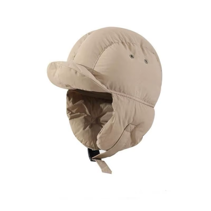 Chapeaux de bombardier rembourrés de couleur unie, oreillettes rembourrées thermiques, pull thermiqu