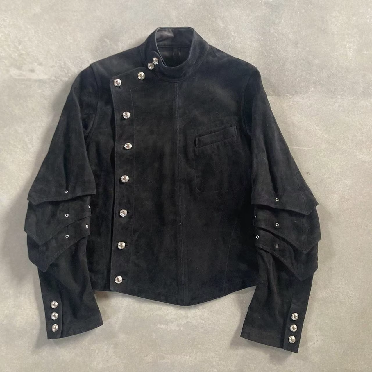 Veste noire pour homme style streetwear, tendance Harajuku, coupe ample, style motard, gothique punk