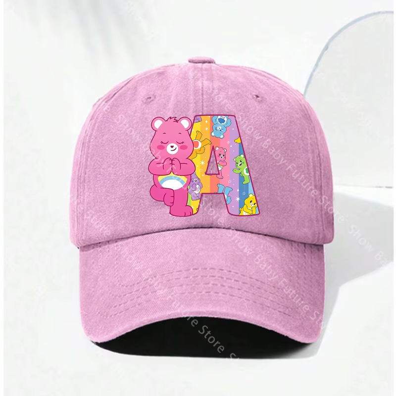 Casquettes de baseball rétro délavées Care Bears pour femmes et filles, casquettes de soleil à visiè