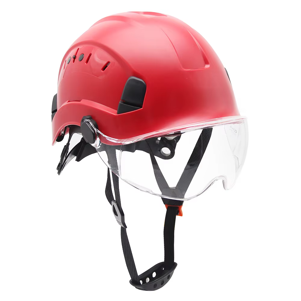 Casque de sécurité avec lunettes, casque rigide de Construction pour hommes, casques de protection A