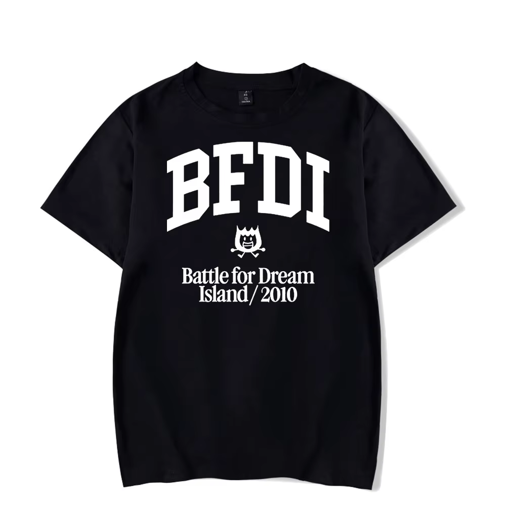 Jacknjellify BFDI Battle pour replIsland T-Shirt manches courtes, T-shirt carillon vintage des année