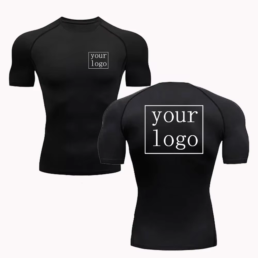 Nouveau t-shirt de Compression personnalisé votre Logo de conception haut hommes femmes imprimer con