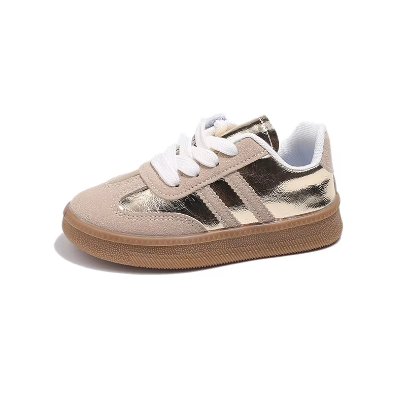 Chaussures de sport décontractées avec patchwork doux pour enfants, baskets pour enfants, chaussures