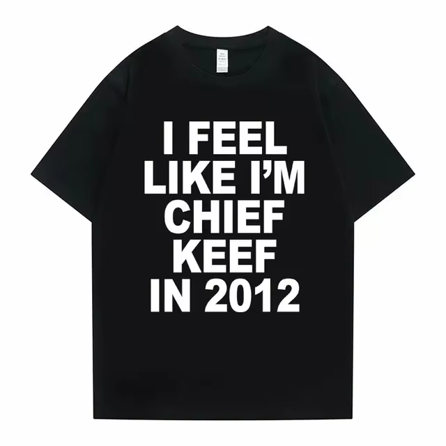 Femmes hommes j'aime je suis chef Keef en 2012 impression graphique t-shirt été hommes femmes mode t