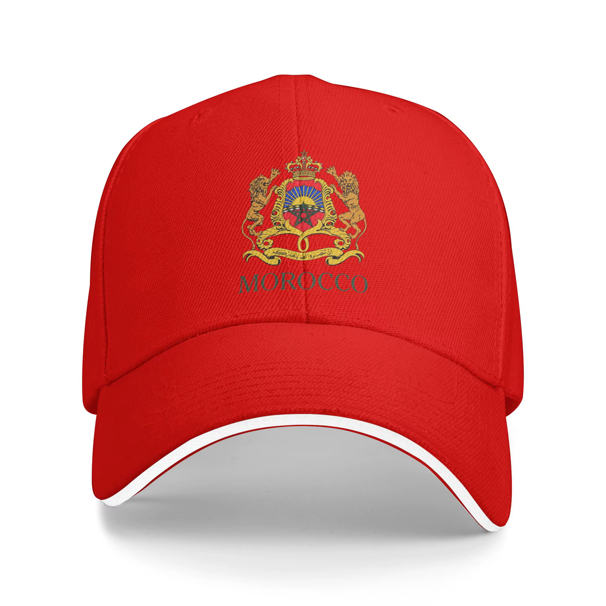 Casquette de baseball avec armoiries du Maroc pour hommes et femmes, casquette de camionneur au desi