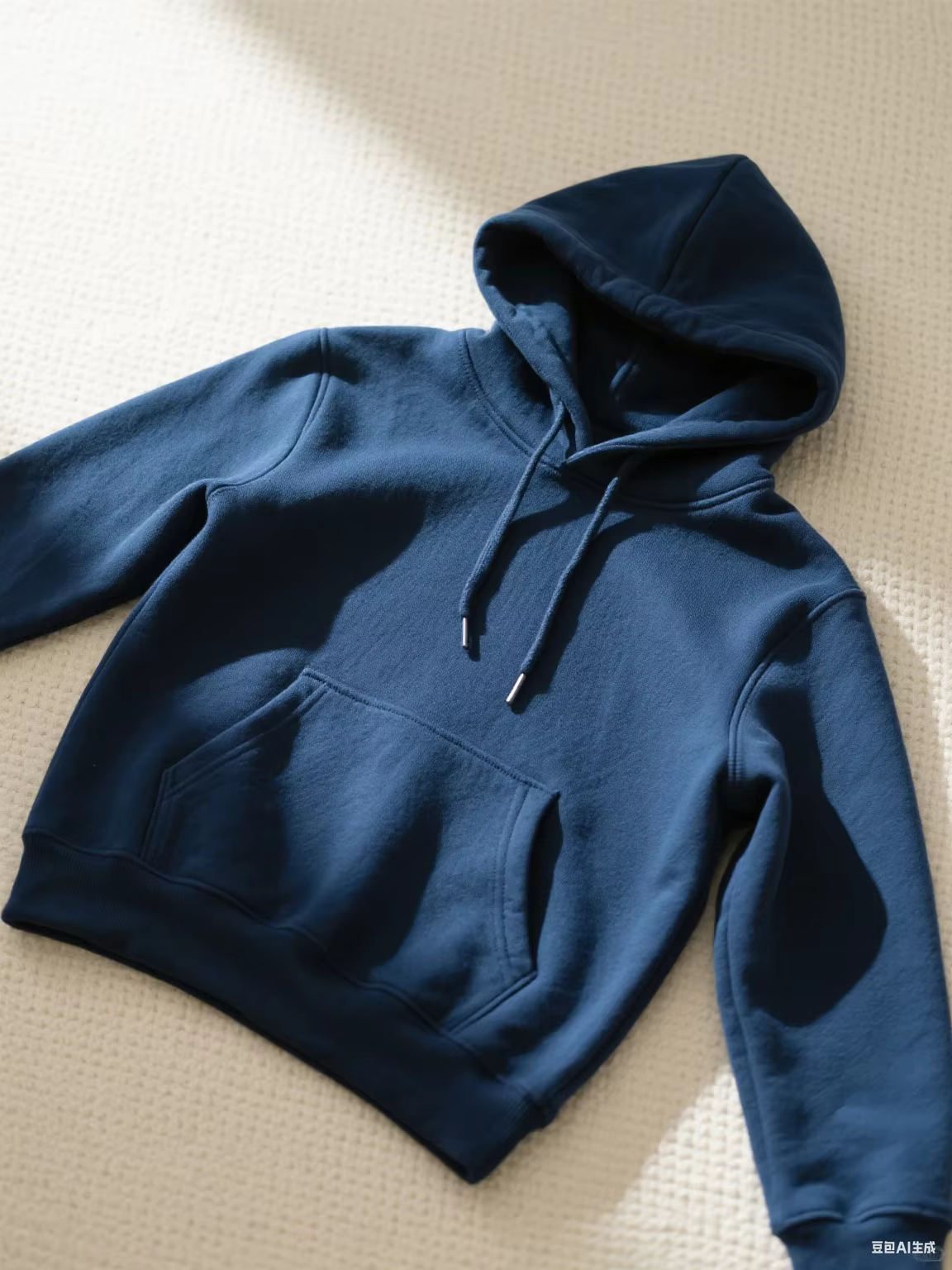 Sweat-shirt à capuche en coton, sweat-shirt ajusté à la mode de couleur unie, sweat-shirt de mode d'