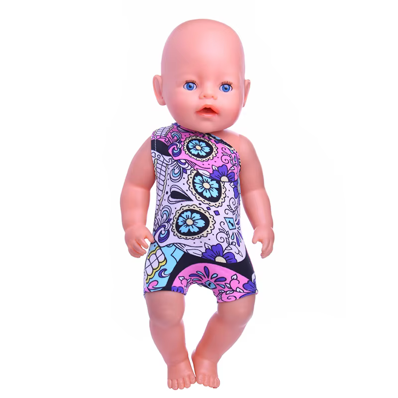 Maillot de bain multi-style pour poupée, tenue de bord de mer mignonne pour poupée de 43 cm et acces