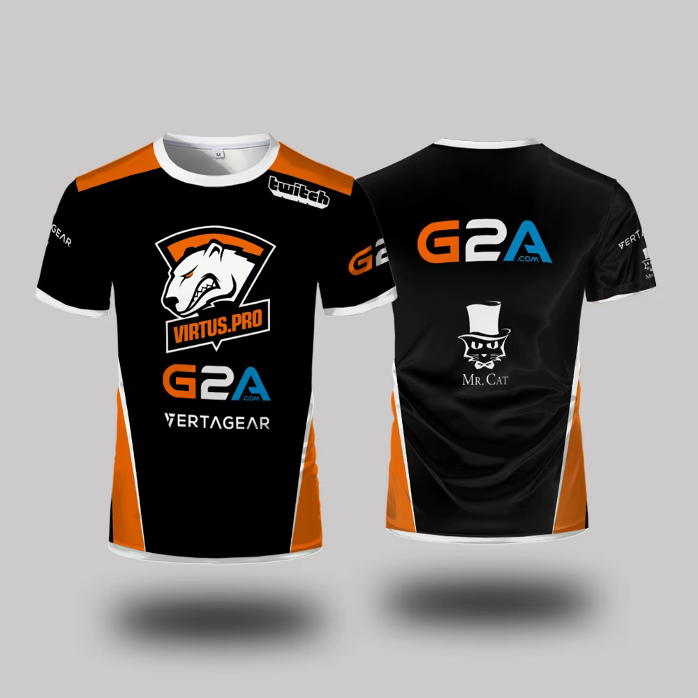 Uniformes du club d'e-sport Virtus.Pro, t-shirts respirants pour hommes, femmes et enfants, pour l'é