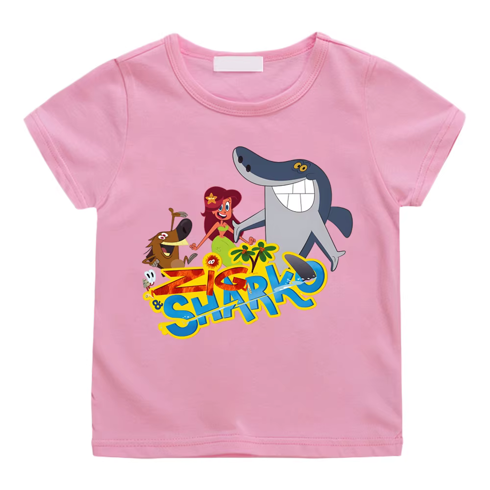 Zig et Sharko Manga 100% coton Camisetas décontracté haute qualité vêtements t-shirt Punk polyvalent