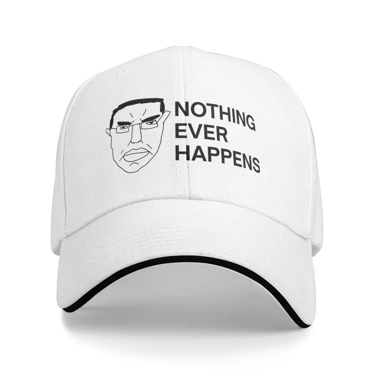 Casquettes de Baseball Amusant Chudjak Chud Meme Nothing Ever Happens Casquette Femme Homme Casquett