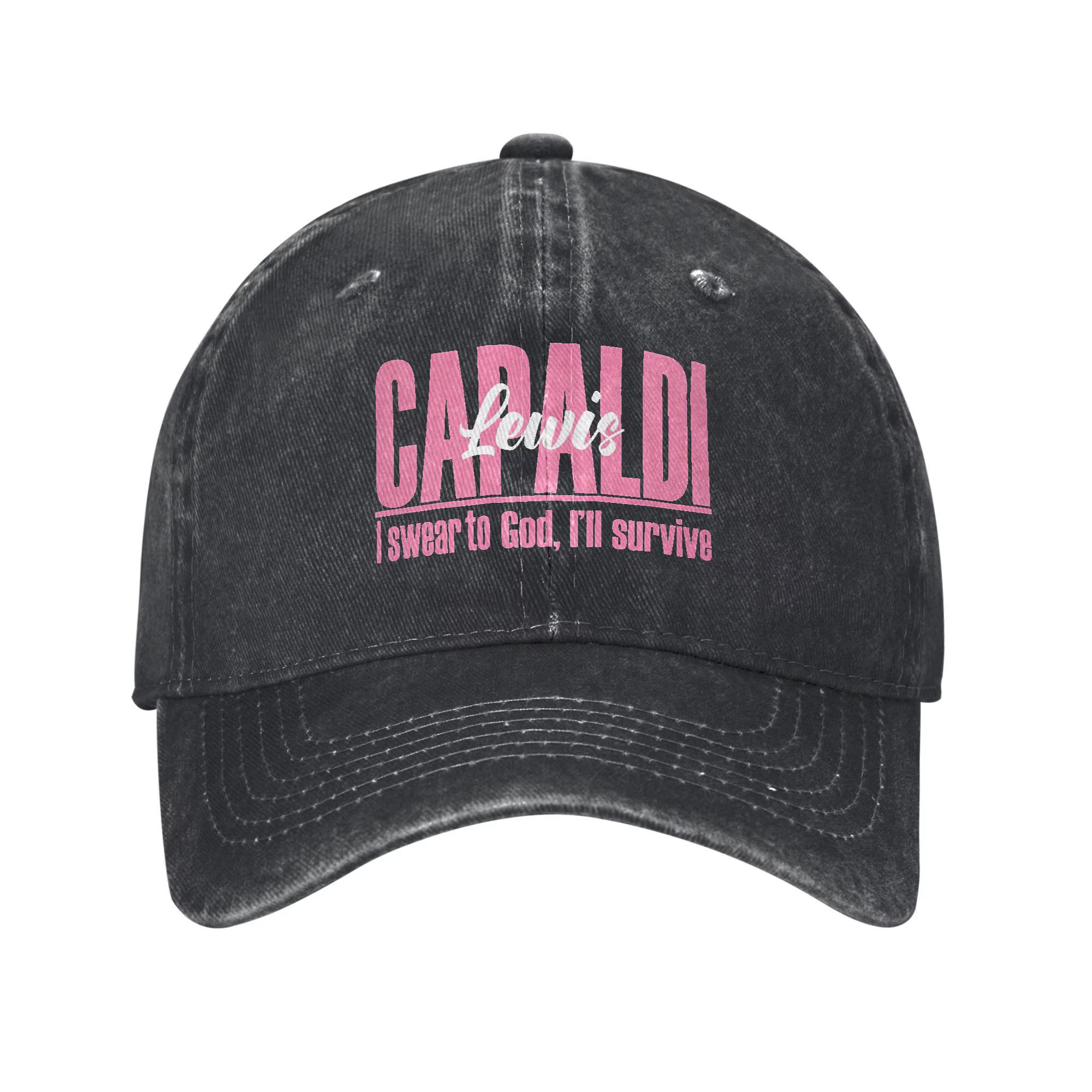 Chanteur Lewis C-Capaldi World Tour 2025 Sun Casquette de baseball Mode Unisexe Hommes Lavé Gym en p