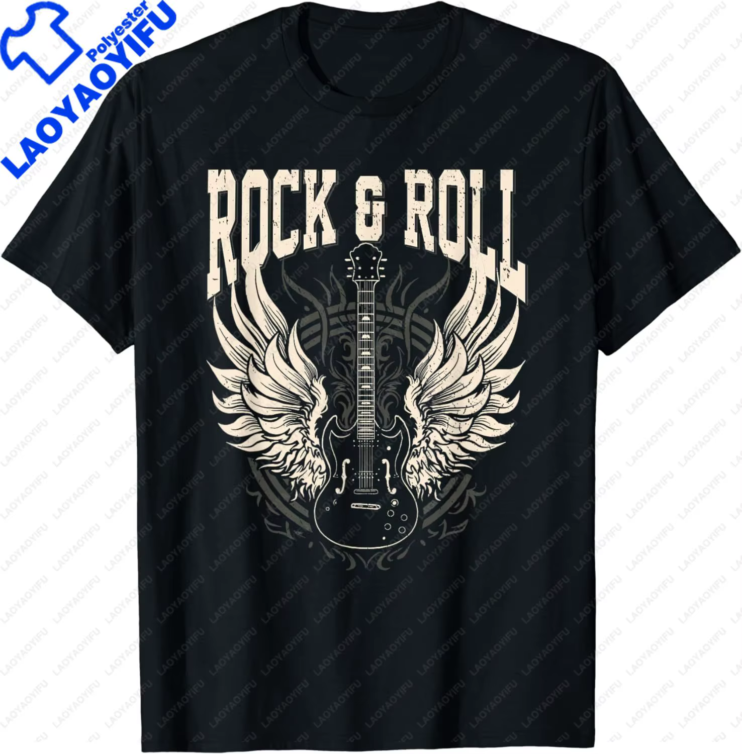 Rock and Roll amoureux cadeaux Cool guitare électrique groupe de Concert T-Shirt hommes T-Shirt Stre