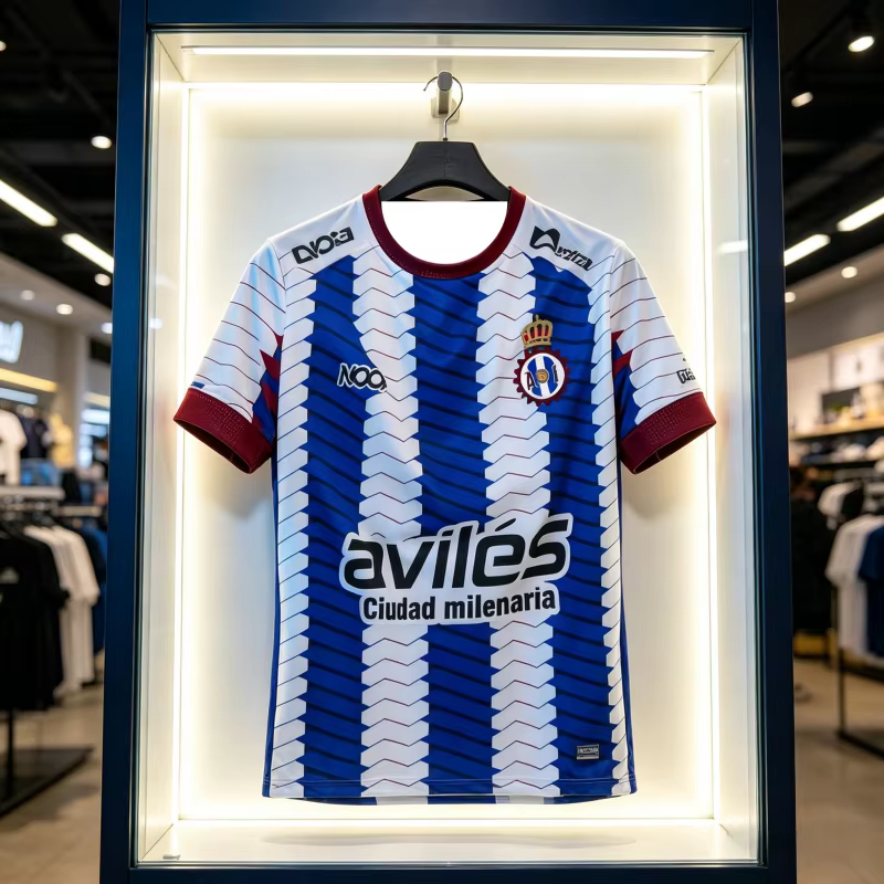 Nouveau maillot de football Real Avilés Espagne 2026 pour homme, t-shirt à séchage rapide, respirant