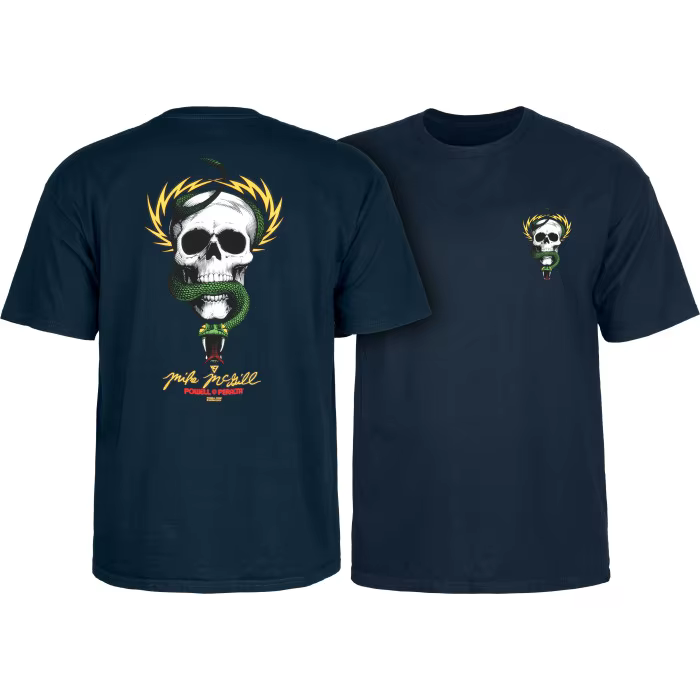 Marque américaine de skateboard rare - Collection de t-shirts bleu marine, style unisexe haut de gam