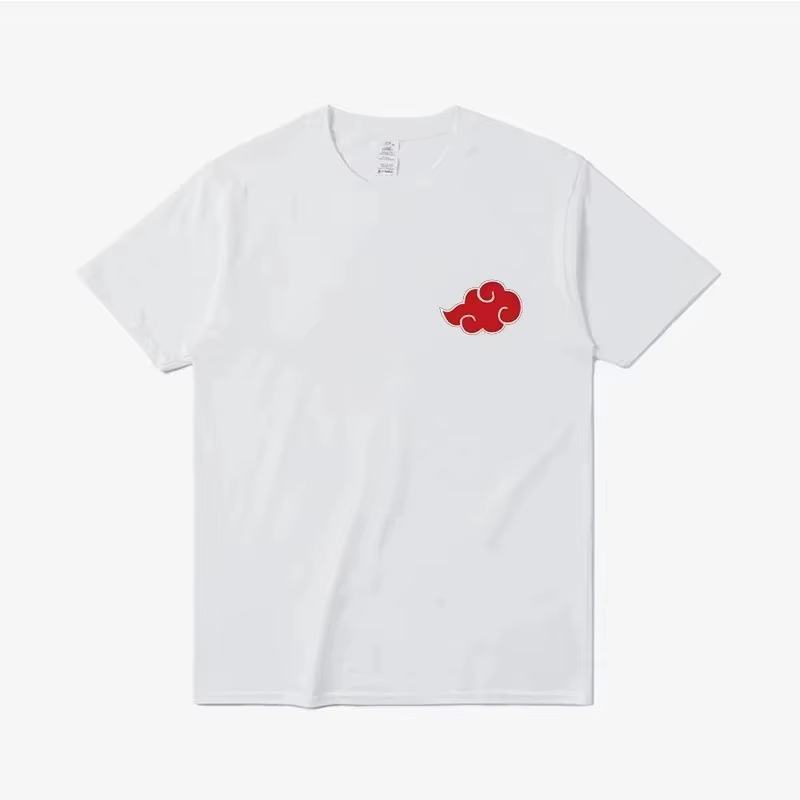 T-shirts pour hommes avec imprimé de symboles de nuages Akatsuki, anime japonais, streetwear, t-shir