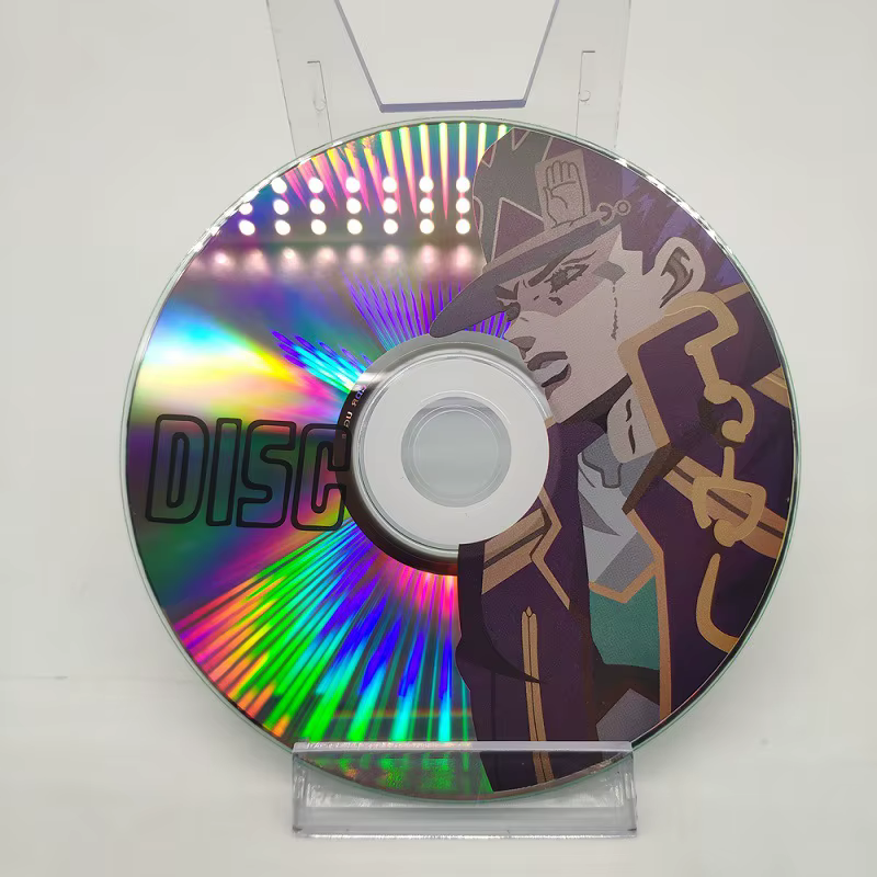 Disque de rôle Cosplay Anime Jojo's Bizarre Adventure Kujo Jotaro platine étoile mémoire CD accessoi