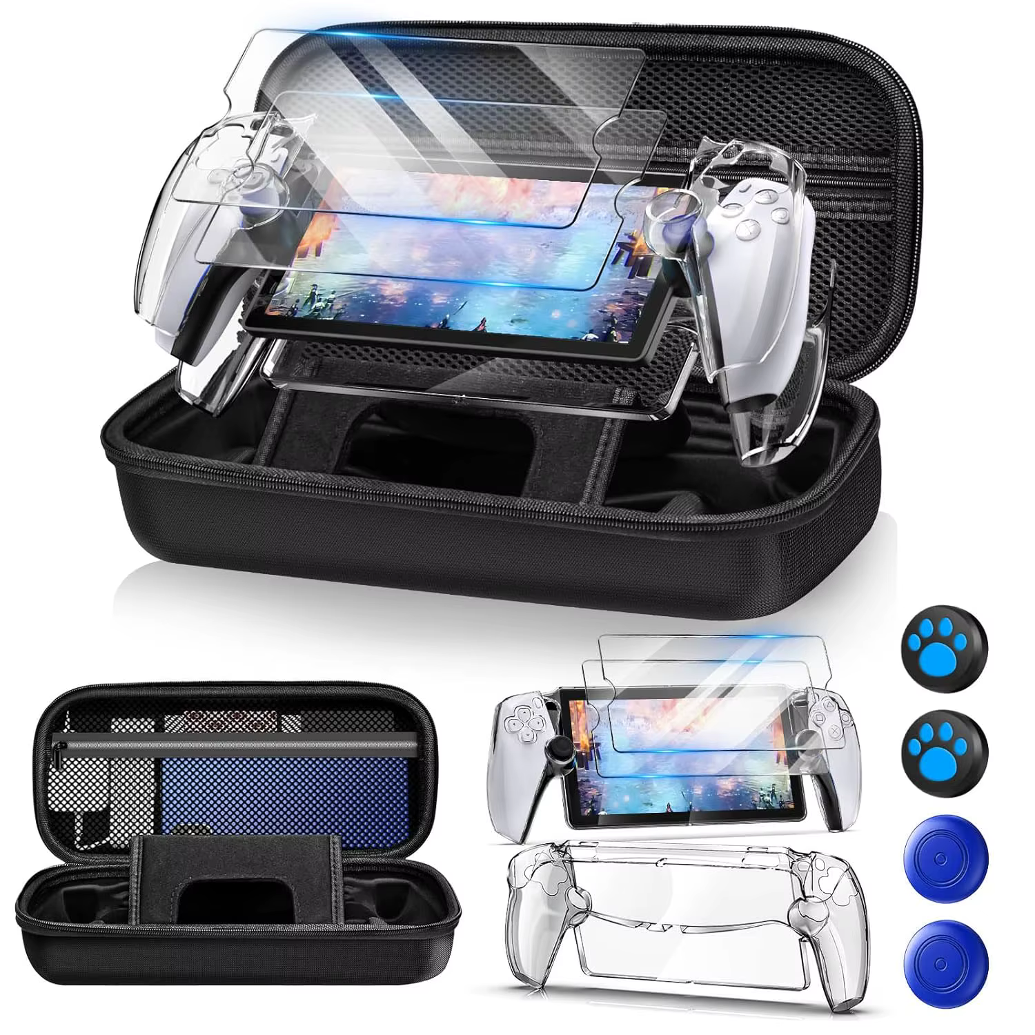 Étui de transport rigide pour portail PS, ensemble d'accessoires pour Playstation Portal avec étui t