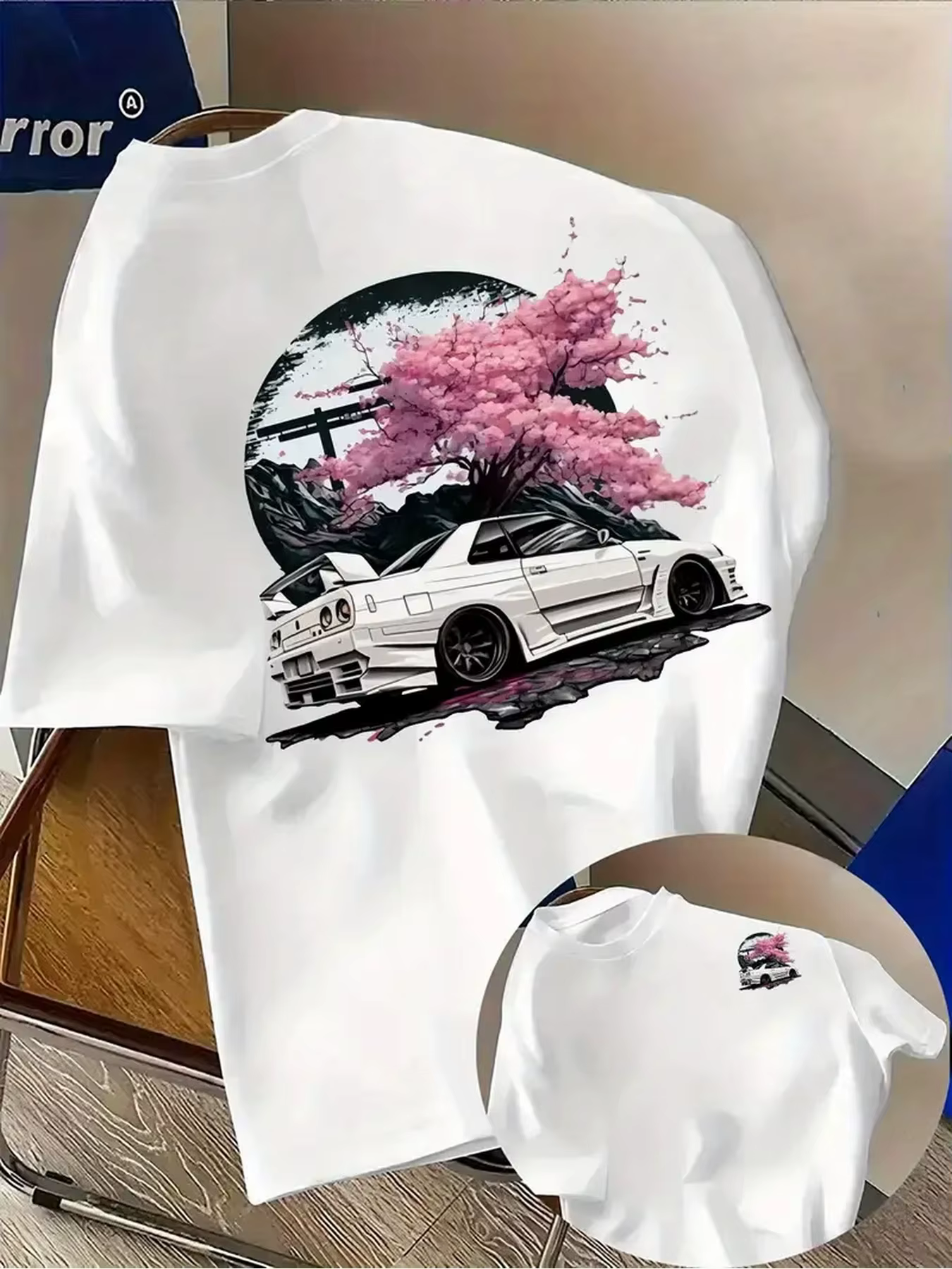 T-shirt pour homme en coton 100% respirant et confortable, avec imprimé unique de voiture de sport J