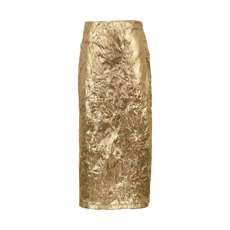 Vêtements pour femmes, nouvelle jupe plissée, taille haute, fente arrière, jupe polyvalente aux hanc