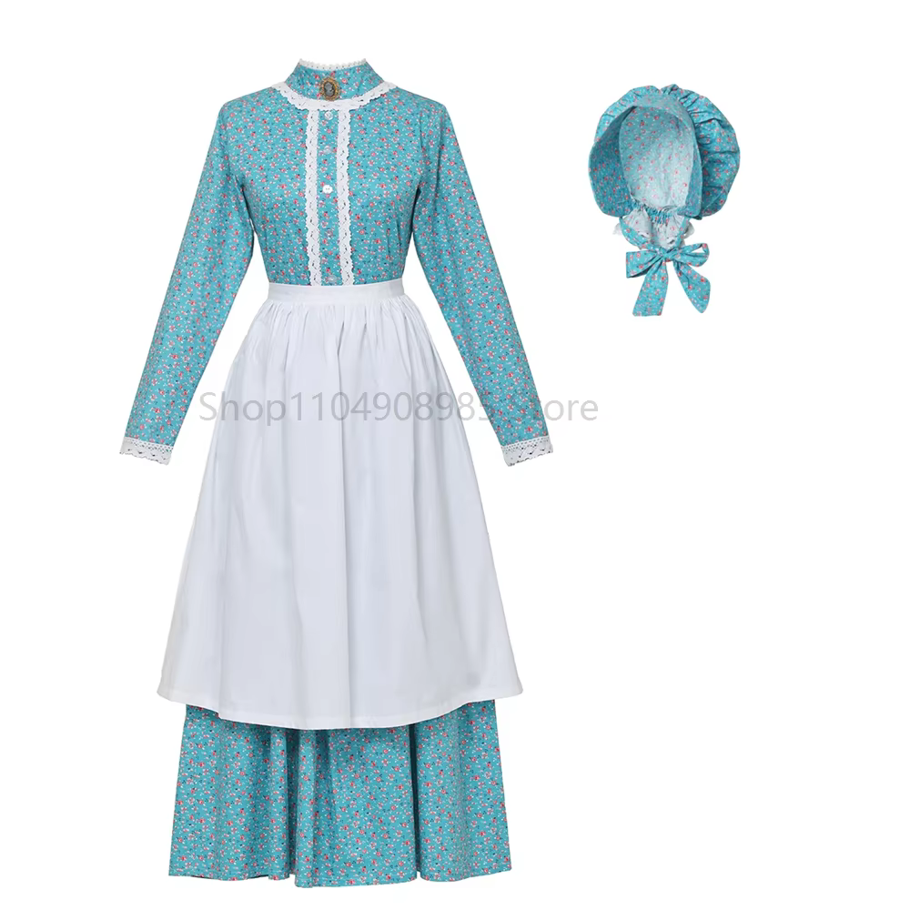 Robe de Costume de pionnier pour femmes, nouveau modèle 2025, vêtements historiques de la révolution